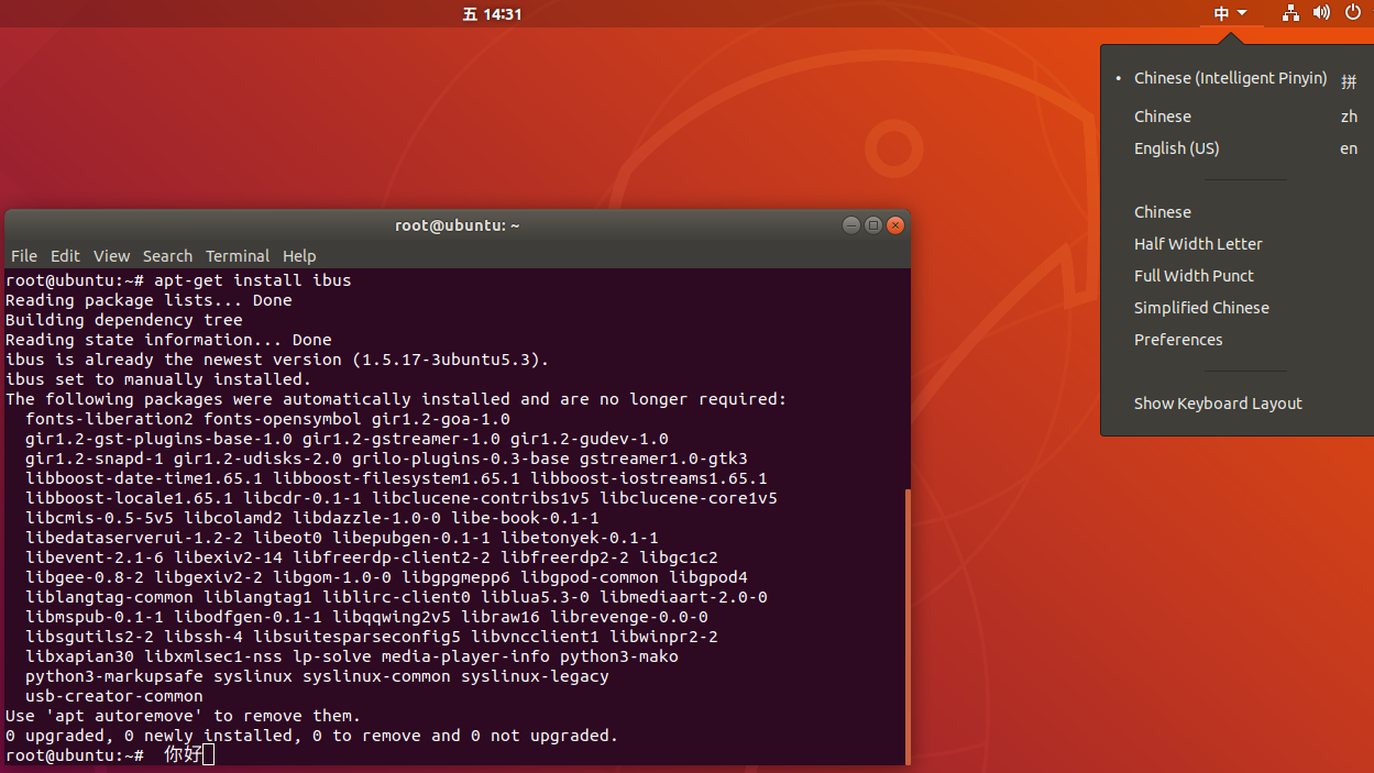 ubuntu汉语输入法_ubuntu使用中文输入法_中文输入法使用方法
