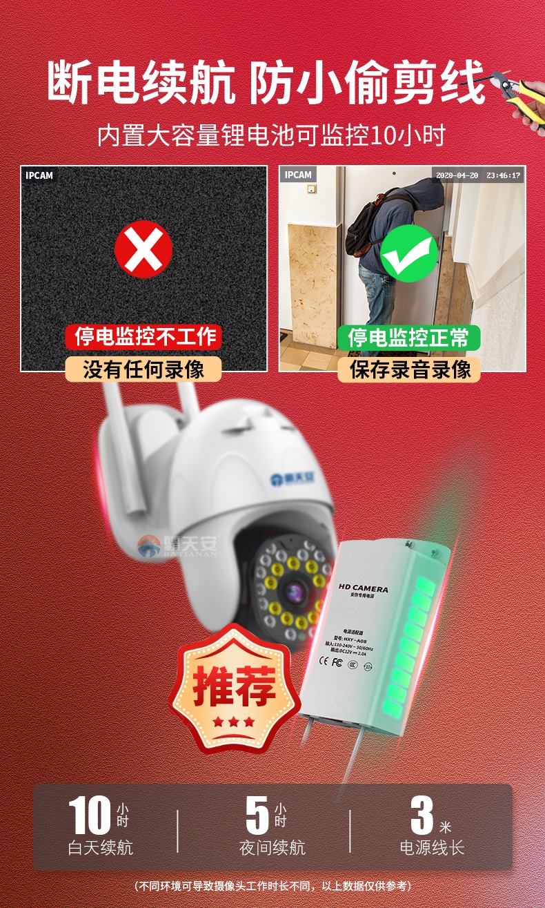 银行监控摄像头用哪种?-银行监控摄像头：高清、夜视、360 度旋转，安全无死角