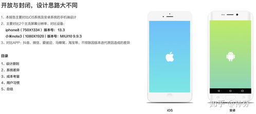 ios和安卓系统差异