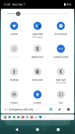 安卓系统中的栏